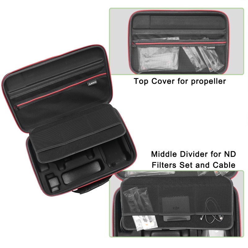 RLSOCO Carrying Case for DJI Air 2S / Mavic Air 2 Combo - Fits for DJI RC Pro Controller/Smart Controller/Air 2s Controller - Image 2
